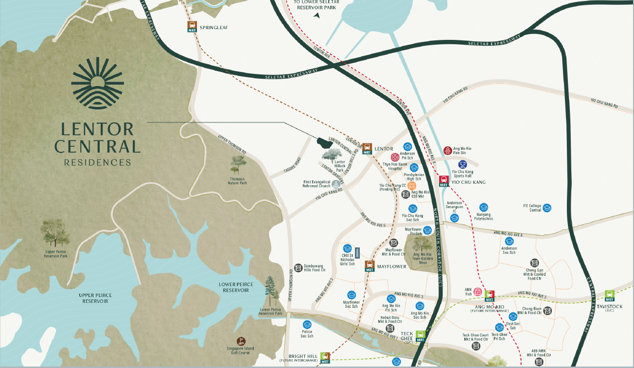 lentor-central-residences-location-map